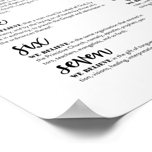 信仰の条 ポスター (角)