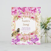 信仰の歌の詩パーソナライズされた紙 (スタンド正面)