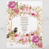 信仰の歌の詩パーソナライズされた紙 (裏面)