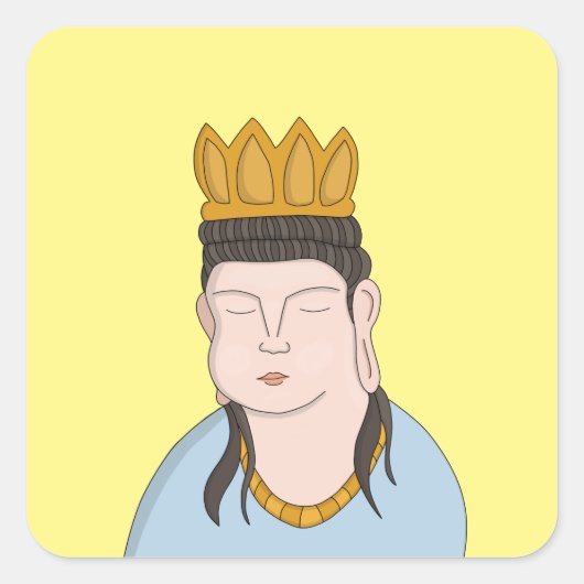 信仰の正方形ステッカー スクエアシール (正面)