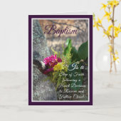 信仰の歩み 成人洗礼カード カード (黄色い花)