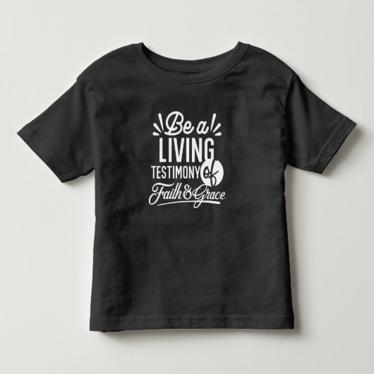信仰の生き証人 希望と恵みの言葉 トドラーTシャツ (正面)
