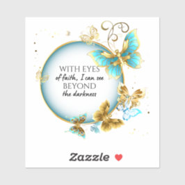 信仰の目とJWビニールステッカー シール