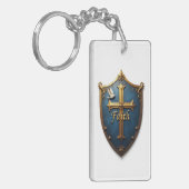 信仰の盾 キーホルダー (正面左)