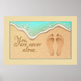 信仰の砂地の足跡のセット ポスター