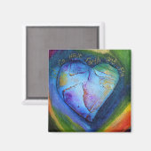 信仰の磁石が青い マグネット (正面/裏面)