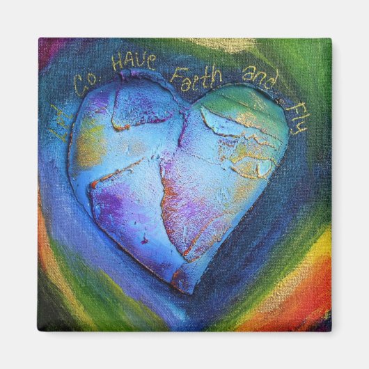 信仰の磁石が青い マグネット (正面)