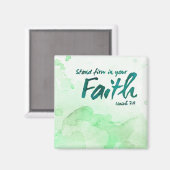 信仰の磁石にしっかりと立つ マグネット (正面/裏面)