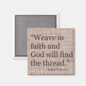 信仰の磁石を織感動的る マグネット (正面/裏面)