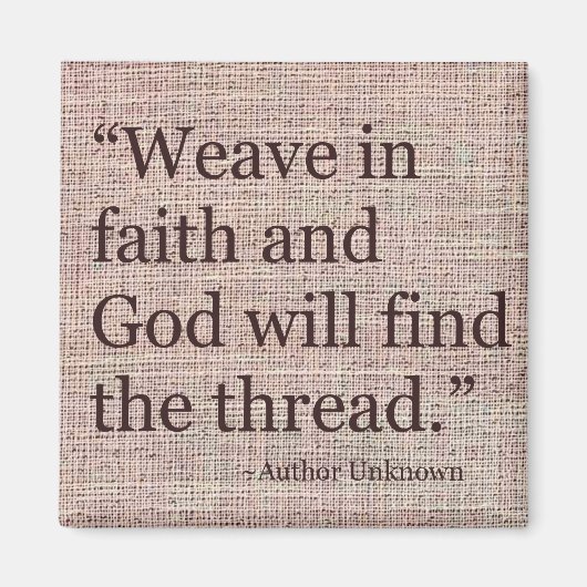 信仰の磁石を織感動的る マグネット (正面)