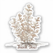 信仰の種を植えるクリスチャン庭師 シール (正面)