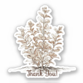 信仰の種を植えるクリスチャン庭師 シール