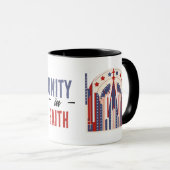 信仰の統一：愛国心 マグカップ (正面右)