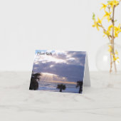 信仰の考えるカードを持つ カード (黄色い花)