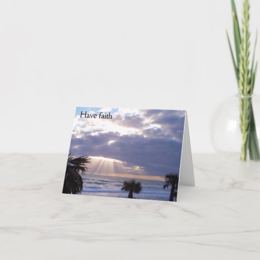 信仰の考えるカードを持つ カード (正面)