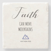 信仰の聖句の石のコースター ストーンコースター (正面)