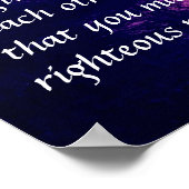 信仰の聖書日没で提供される祈りの言葉 ポスター (角)