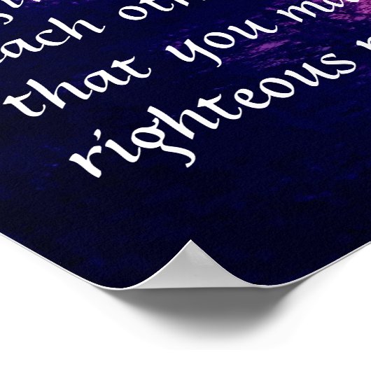 信仰の聖書日没で提供される祈りの言葉 ポスター (角)