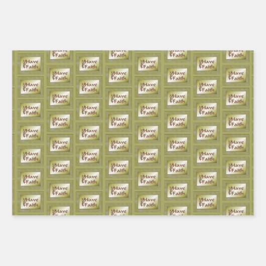 信仰の花が咲感動的く   ラッピングペーパーシート (正面2)