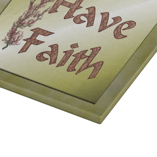 信仰の花の木を持感動的つ カッティングボード (角)