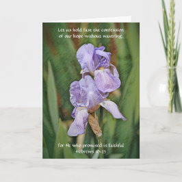 信仰の花へブル10:23ノートカード カード