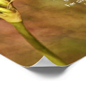 信仰の花イザヤ30:8アートポスター ポスター (角)