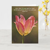 信仰の花イザヤ60:1ノートカード カード (黄色い花)