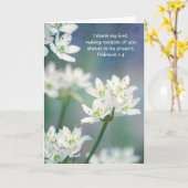 信仰の花フィレモン1:4友情カード カード (黄色い花)