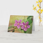 信仰の花マタイ18:20ノートカード カード (黄色い花)