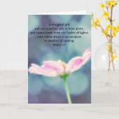 信仰の花ヤコブ1:17友情カード カード (黄色い花)