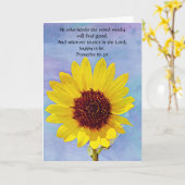信仰の花箴言16:20ノートカード カード (黄色い花)