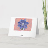 信仰の花美しい花と聖なる書物、 経典 カード (裏面)