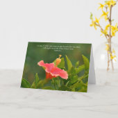 信仰の花美しい花と聖なる書物、 経典 カード (黄色い花)