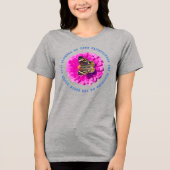 信仰の花蝶と花 トライブレンドTシャツ (正面)
