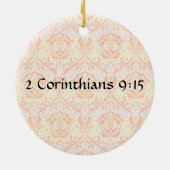 信仰の花2コリントAmaryllisオーナメント セラミックオーナメント (裏面)