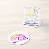 信仰の虹を見る ラウンドペーパーコースター (インサイチュ)