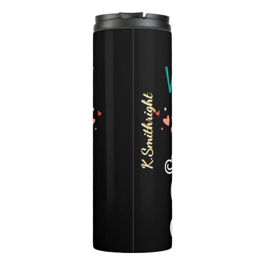 信仰の視力の感動的引用文 タンブラー (裏面)