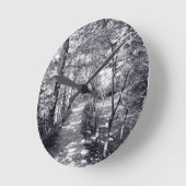 信仰の道 ラウンド壁時計 (傾斜)