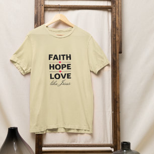 信仰の願い愛のイエス Tシャツ