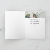 信仰の願い愛のカップル賛美記念日 カード (内部)