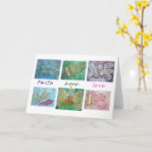 信仰の願い愛の天使の言葉のグリーティングまたはノートカード カード (黄色い花)