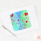 信仰の願い スクエアシール (封筒)