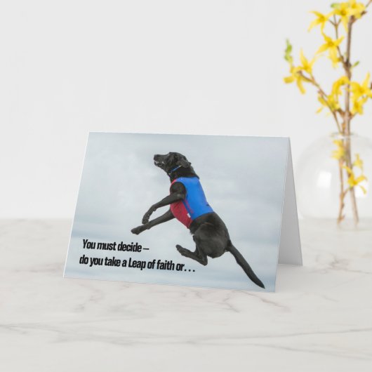 信仰の飛躍か…… カード (黄色い花)