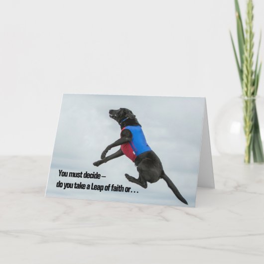 信仰の飛躍か…… カード (正面)