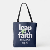 信仰の飛躍はあなたを恐れストップない トートバッグ (裏面)
