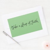 「信仰の飛躍」の句 長方形シール (封筒)