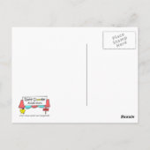 信仰の飛躍(勇気付けられる)ポストカード:スカイダイビング ポストカード (裏面)