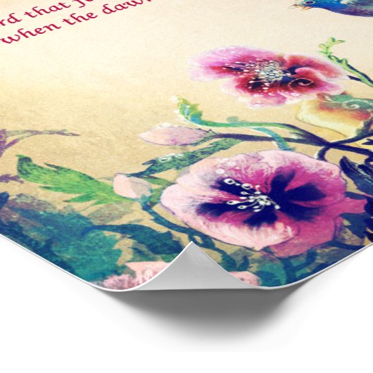 信仰の鳥 ポスター (角)