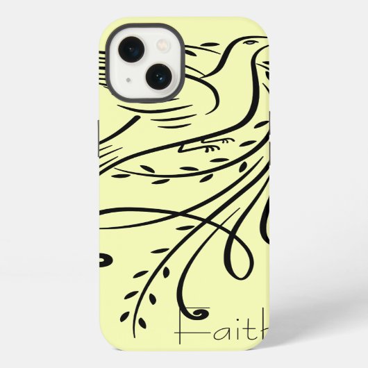 信仰の鳩 iPhoneケース (裏面)