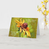 信仰の黄色い野祈花札 カード (黄色い花)